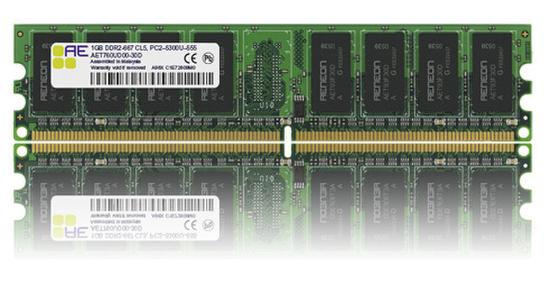 Aeneon RAM DDR2 1GB / 667Mhz 1ГБ DDR2 667МГц модуль памяти
