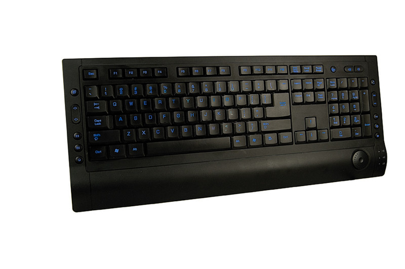 Sweex Illuminating Dual Color Keyboard Black USB USB QWERTY Schwarz Tastatur