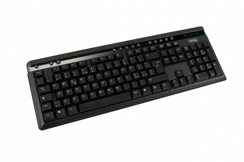 Sweex USB Multimedia Keyboard, BE USB Черный клавиатура