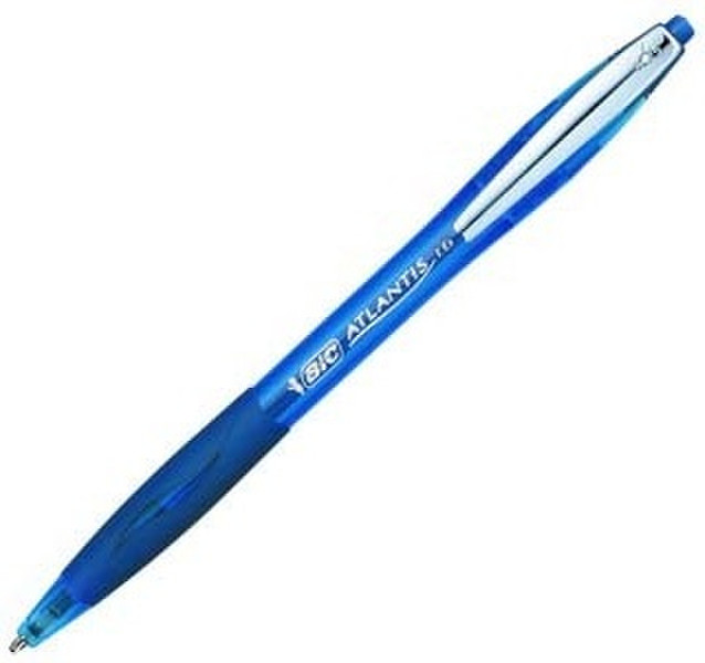 BIC Atlantis Premium Clip-on retractable ballpoint pen Синий 12шт