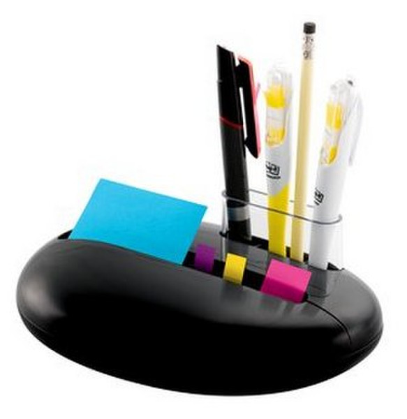 Post-It Dispenser Stone Shaped Black