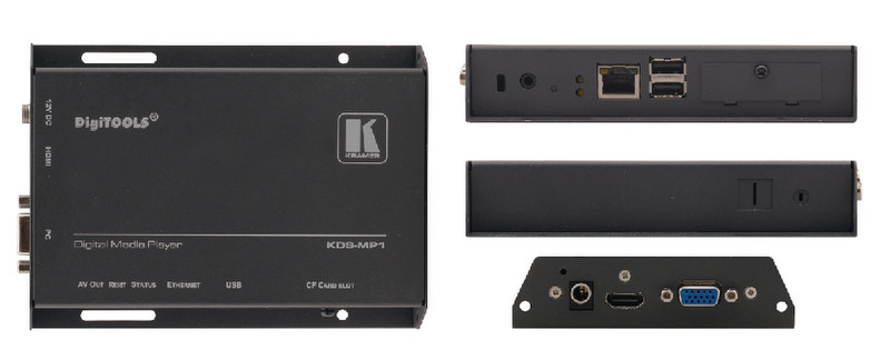 Kramer Electronics KDS-MP1 4ГБ 1920 x 1080пикселей Черный медиаплеер