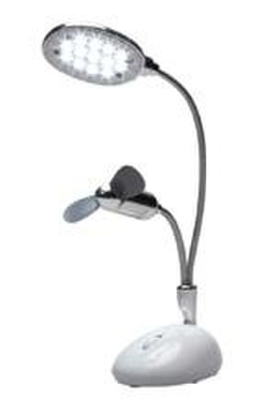 Pretec i-Tec USB Desk Lamp with Fan White table lamp
