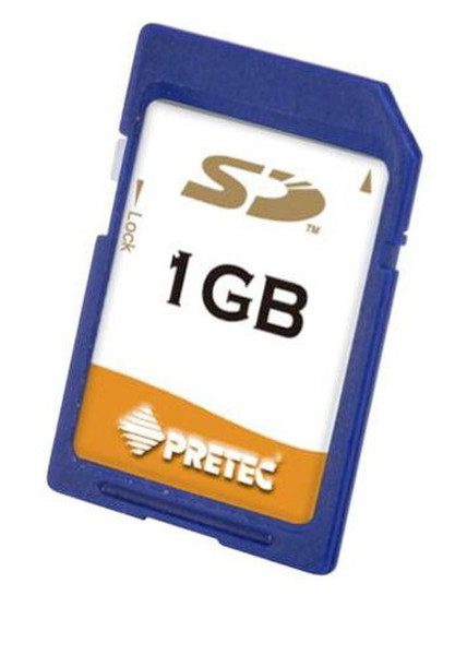 Pretec SecureDigital Standard, 1GB 1GB SD Speicherkarte
