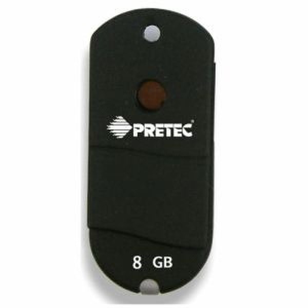 Pretec I-Disk Wave USB 2.0 - 8GB 8GB USB 2.0 Type-A Black USB flash drive