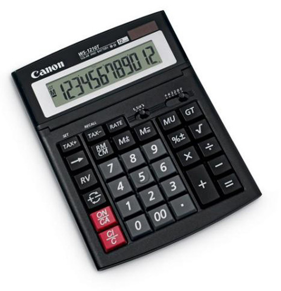 Canon WS-1210T Desktop Display calculator Black