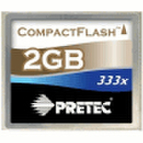 Pretec CompactFlash Cheetah 333x - 2GB 2GB CompactFlash memory card
