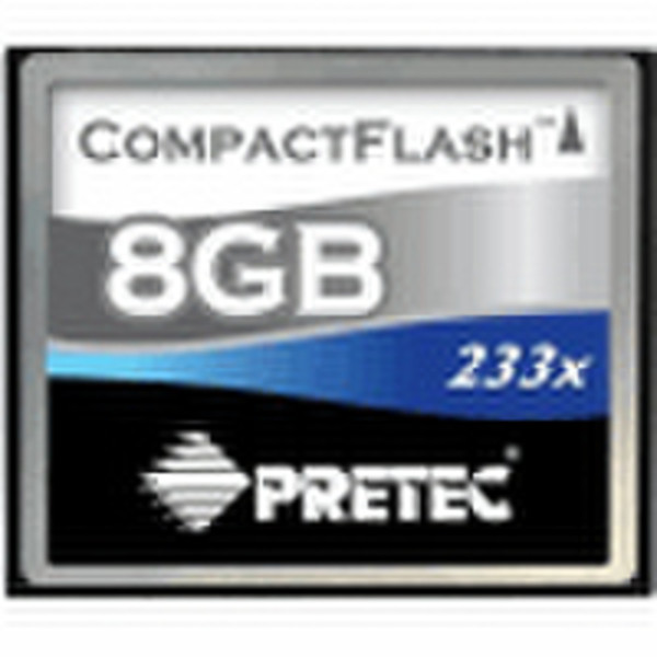 Pretec CompactFlash Cheetah 233x - 8GB 8ГБ CompactFlash карта памяти