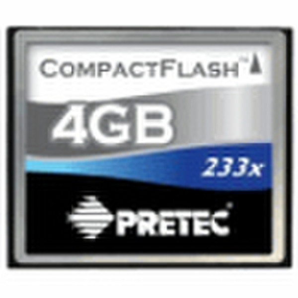 Pretec CompactFlash Cheetah 233x - 4GB 4GB CompactFlash memory card