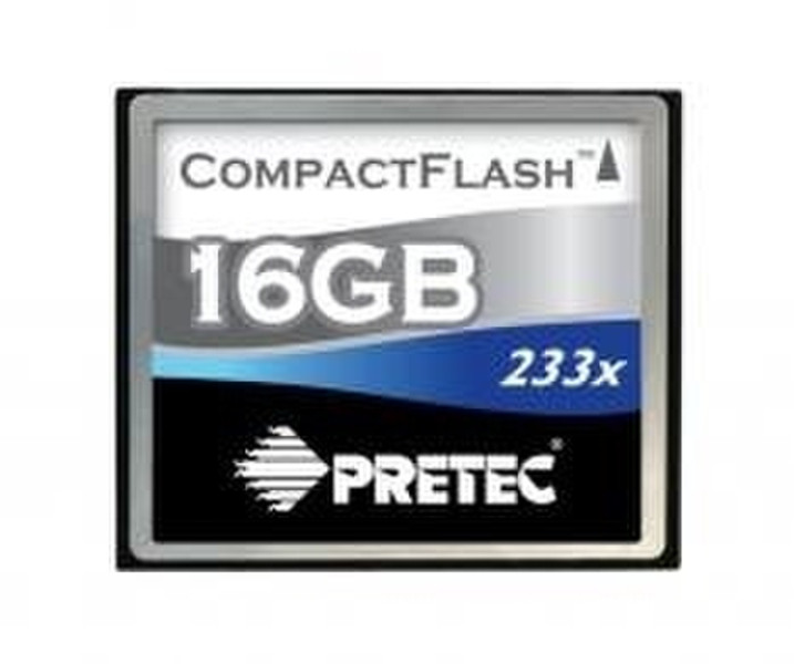 Pretec CompactFlash Cheetah 233x - 16GB 16GB Kompaktflash Speicherkarte