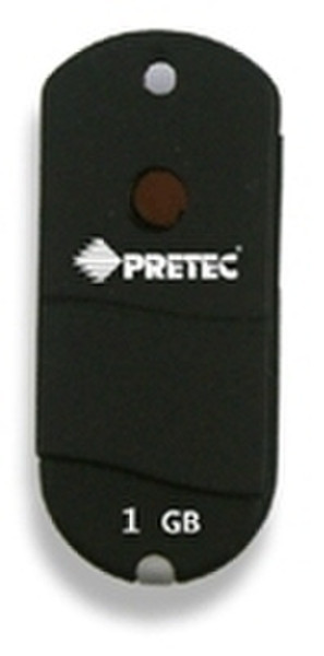 Pretec I-Disk Wave USB 2.0 - 1GB 1GB USB 2.0 Type-A Black USB flash drive