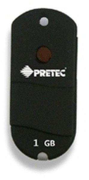 Pretec I-Disk Wave USB 2.0 - 1GB 1GB USB 2.0 Typ A Schwarz USB-Stick
