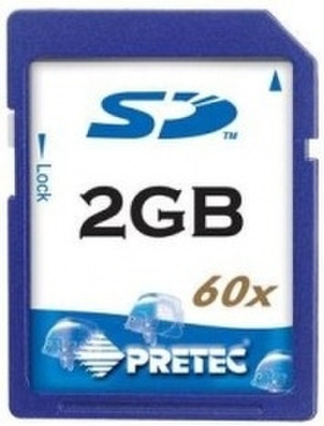 Pretec SecureDigital HighSpeed 60x - 2GB 2GB SD Speicherkarte
