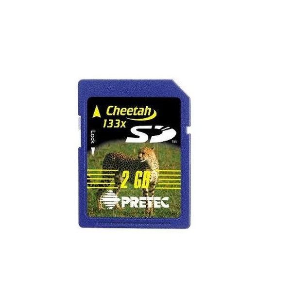 Pretec Cheetah x133 SecureDigital Card - 2GB 2GB SD Speicherkarte