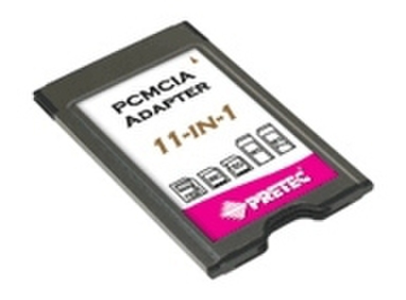 Pretec PCMCIA 5-in-1 adapter PCMCIA Черный устройство для чтения карт флэш-памяти