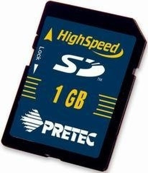Pretec SecureDigital HighSpeed 60x - 1GB 1GB SD memory card