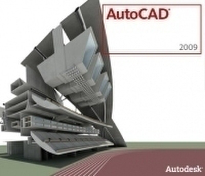 Autodesk AutoCAD 2009, Crossupgrade from AutoCAD LT 2008/2007/2006, 1 user, with BOX, Polish