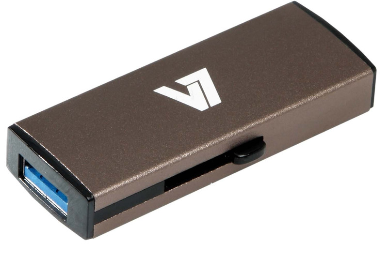 V7 Slide-In USB 3.0 Flash Drive 8GB grau USB-Stick
