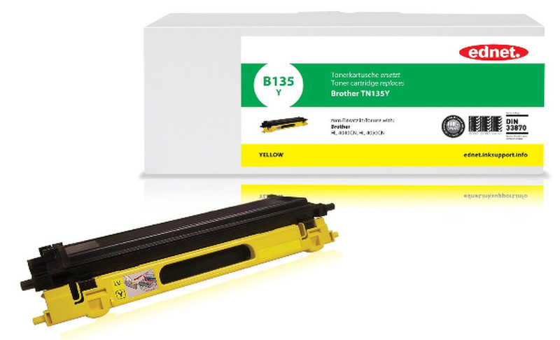 Ednet 24007 4000страниц Желтый тонер и картридж для лазерного принтера