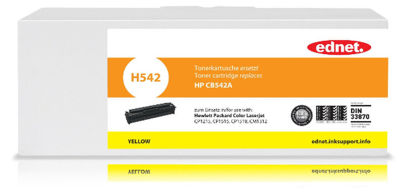 Ednet 24406 1400pages Yellow laser toner & cartridge