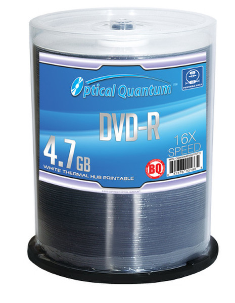 Vinpower Digital 100pcs, DVD-R, 16x, 4.7GB 4.7GB DVD-R 100Stück(e)