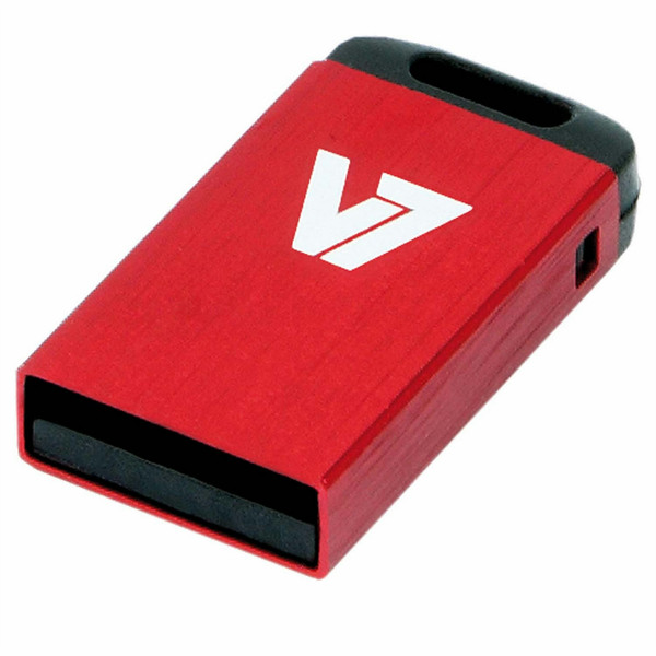 V7 Nano 16GB USB 2.0 16ГБ USB 2.0 Черный, Красный USB флеш накопитель
