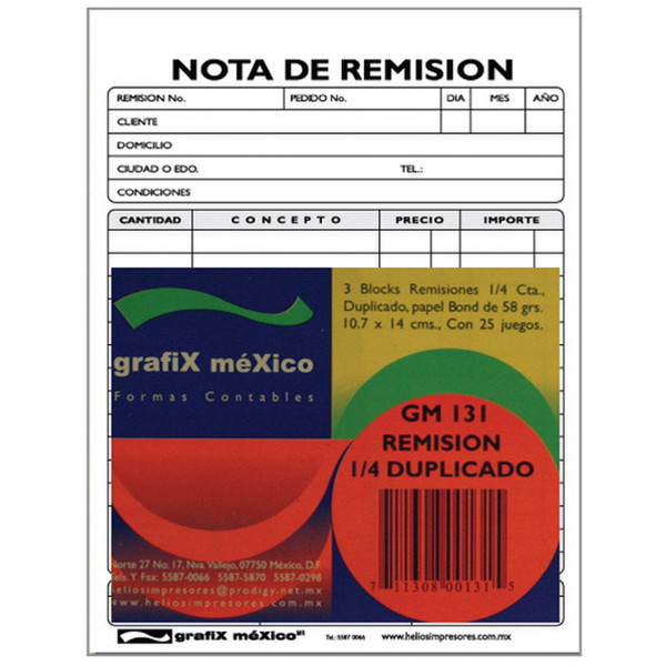 grafiX Green GM131 accounting form/book