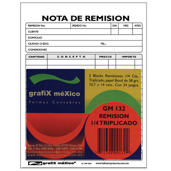 grafiX Green GM132 Buchhaltungsformular & -Buch