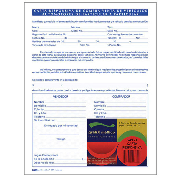 grafiX Green GM71 accounting form/book
