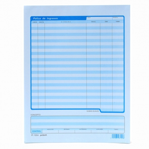 IRASAFORTEC PI-1004 accounting form/book