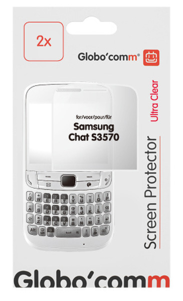 GloboComm G2DUOSPSAS3570 Samsung S3570 Chat 357 2шт защитная пленка