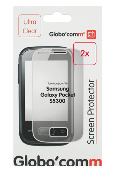 GloboComm G2DUOSPSAS5300 Samsung S5300 Galaxy Pocket 2Stück(e) Bildschirmschutzfolie