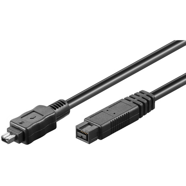 Wentronic 68182 1.8m 9-p 4-p Black firewire cable