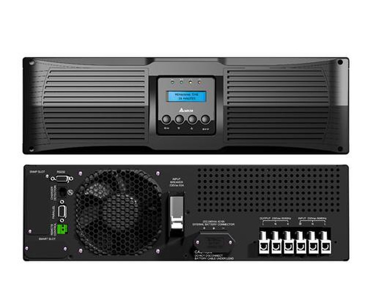 Delta RT-10K Double-conversion (Online) 10000VA Rackmount Black uninterruptible power supply (UPS)