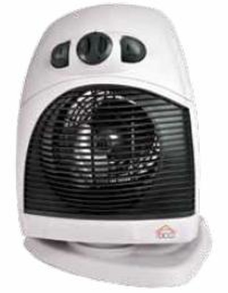 DCG Eltronic HL9385 Floor 2000W Black,White Fan electric space heater
