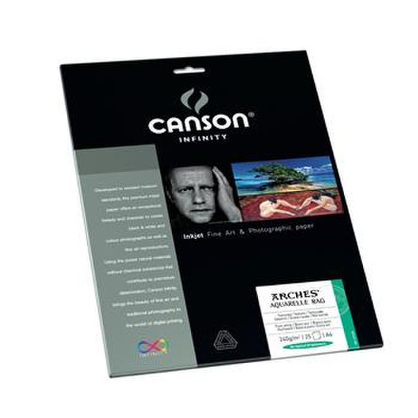 Canson Infinity Arches Aquarelle Rag 310 A4 White photo paper