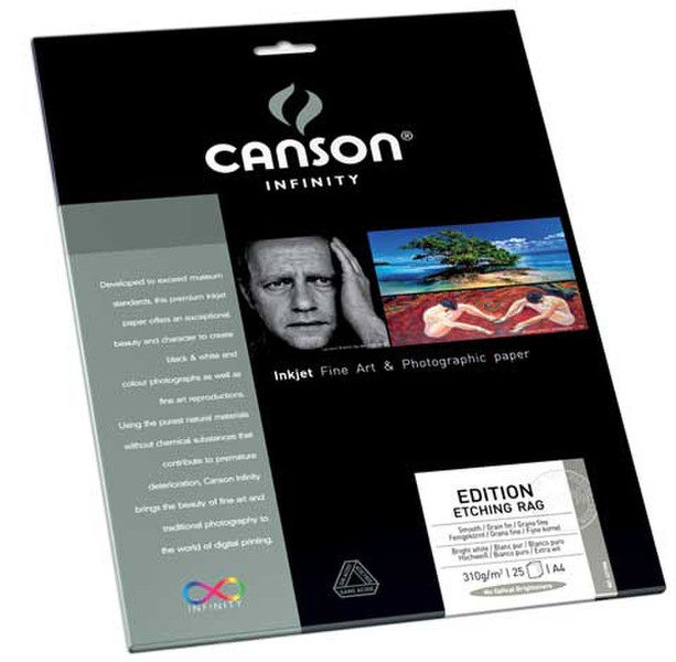 Canson Infinity Edition Etching Rag 310 A4 White photo paper