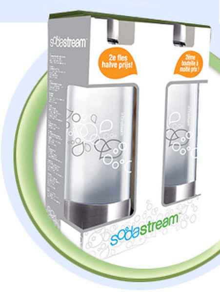 SodaStream Literflessen RVS Carbonating bottle