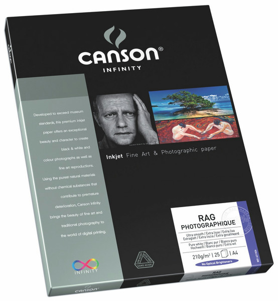 Canson Infinity Rag Photographique 210 A4 White photo paper