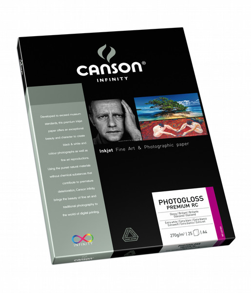Canson Infinity PhotoGloss Premium RC 270 A3 Белый фотобумага