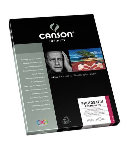 Canson Infinity PhotoSatin Premium RC 270 A4 White photo paper