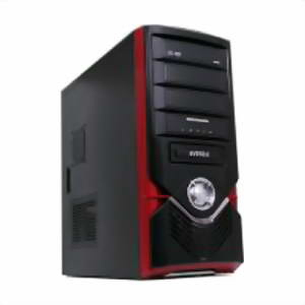 Everest 7332D Midi-Tower 200W Black,Red computer case