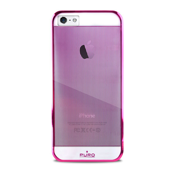 PURO Mirror Cover case Розовый, Прозрачный