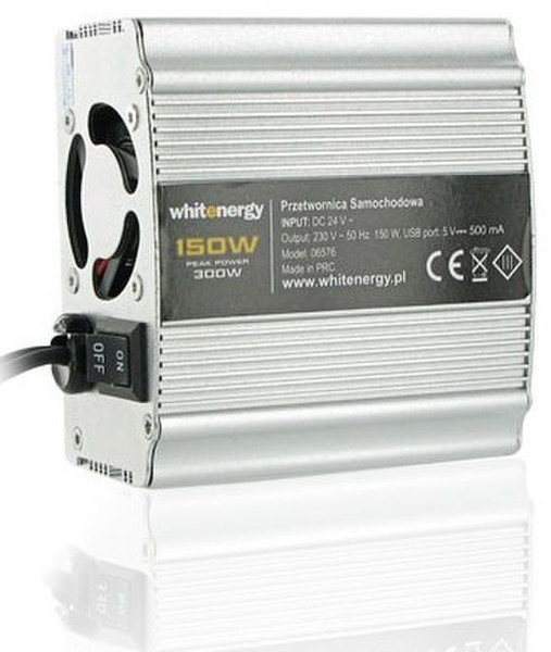 Whitenergy 06576 Для помещений 150Вт Cеребряный адаптер питания / инвертор