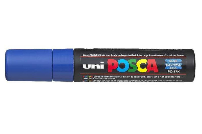 Uni-Ball uni POSCA PC-17K Скошенный наконечник Синий 1шт маркер