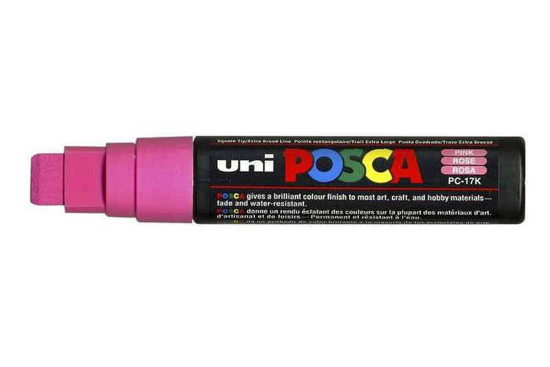 Uni-Ball uni POSCA PC-17K Скошенный наконечник Розовый 1шт маркер