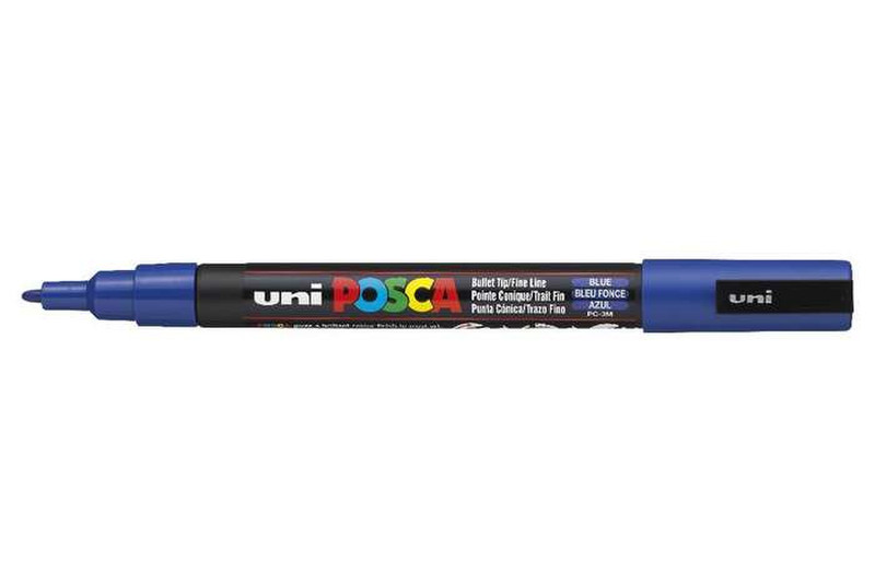 Uni-Ball uni POSCA PC-3M Пулевидный наконечник Синий 1шт маркер