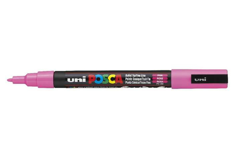 Uni-Ball uni POSCA PC-3M Пулевидный наконечник Розовый 1шт маркер