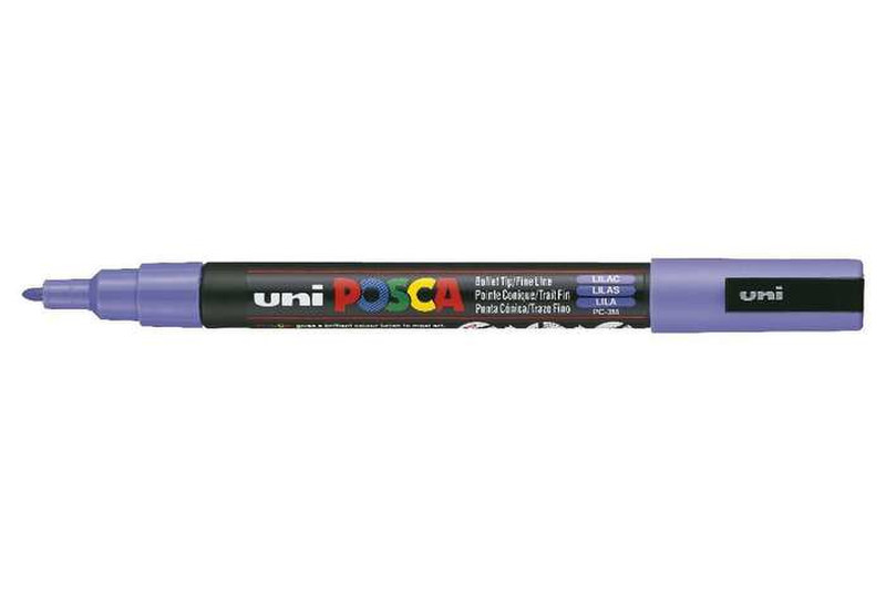 Uni-Ball uni POSCA PC-3M Пулевидный наконечник Лиловый 1шт маркер