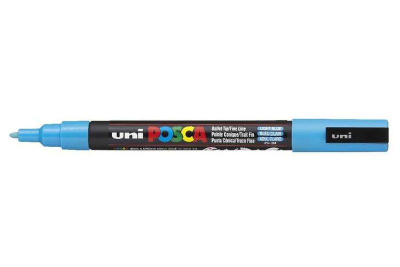 Uni-Ball uni POSCA PC-3M Пулевидный наконечник Синий 1шт маркер